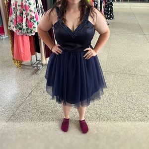Navy Blue homecoming dress